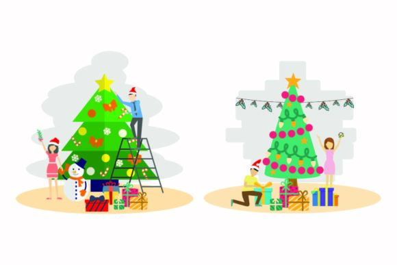 Christmas Bright Decoration Illustration