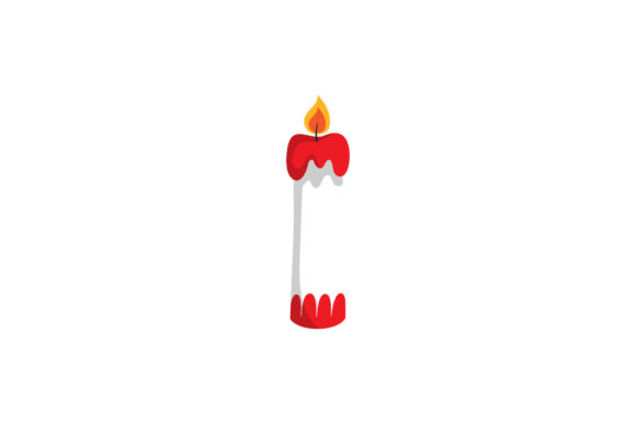 Christmas Candle Vector Illustrations
