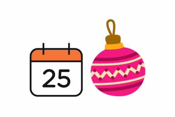 Christmas Day Accessories Illustration