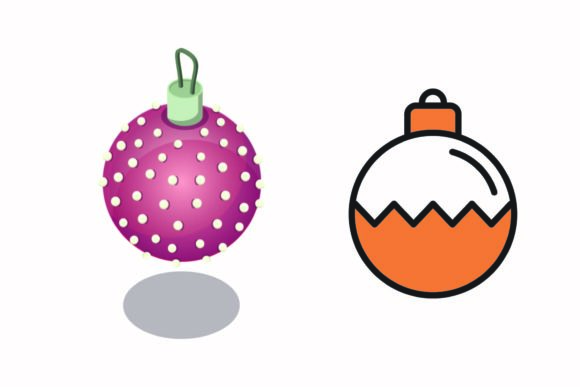 Christmas Decoration Balls Illustration