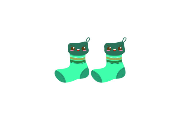 Christmas Design Vector Stocking Cute Illustrations