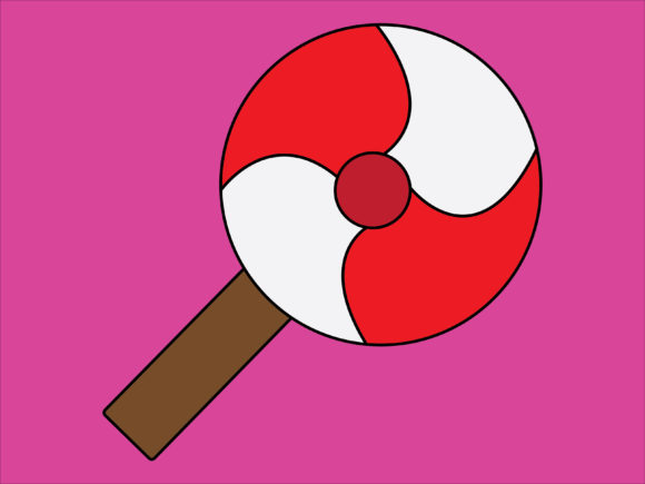 Christmas Lollipop Illustration for Branding