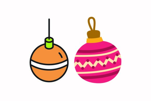 Christmas Tree Accessories Decoration Illustrations