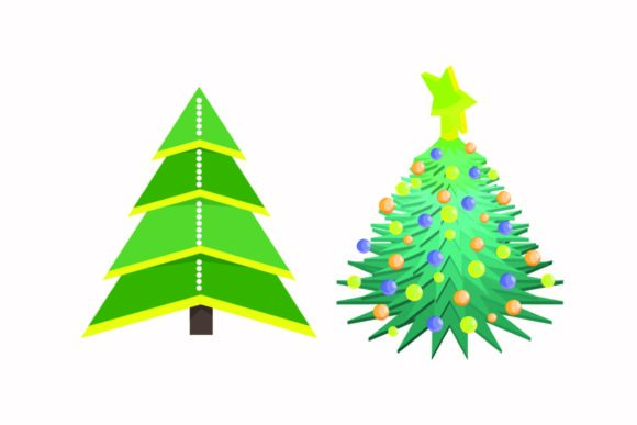 Christmas Tree Festive Illustration